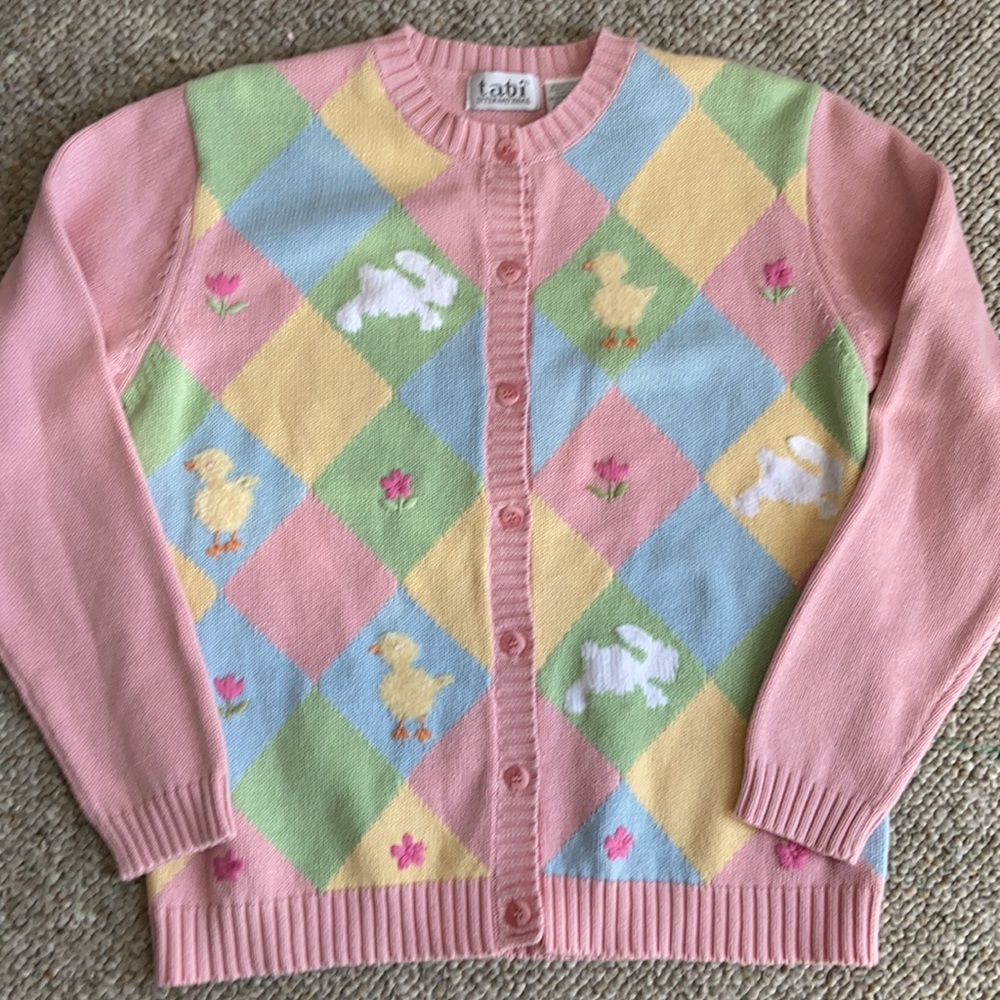 💙SOLD VINTAGE NWT TABI EASTER CARDIGAN SP - Picture 10 of 10